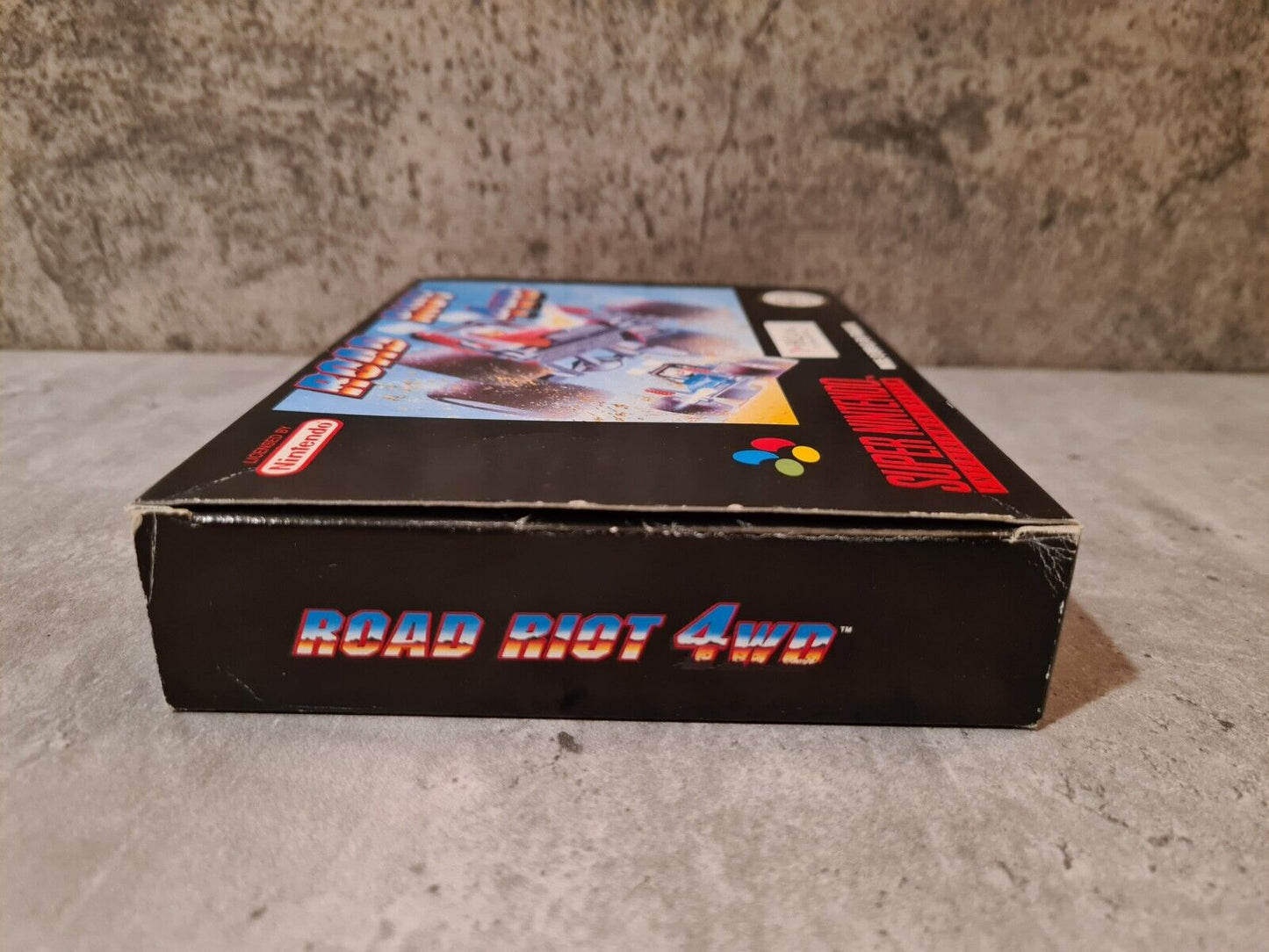 SNES Super Nintendo Road Riot 4wd mit OVP und Anleitung FAH - T-Retro-Games