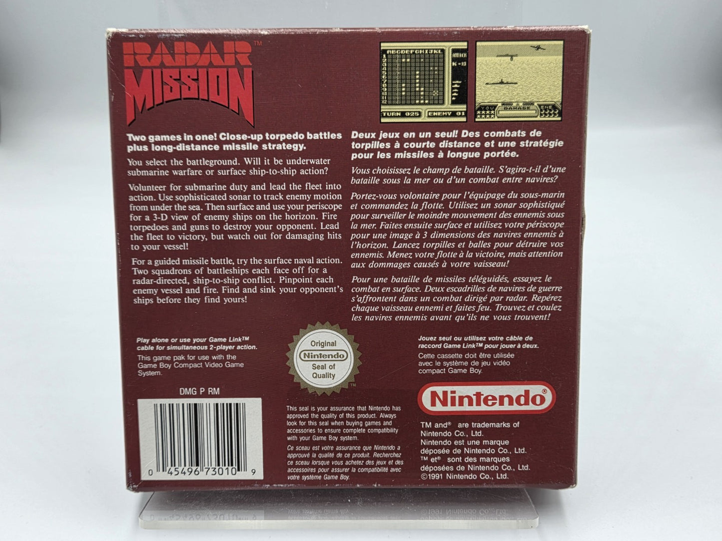 Nintendo Game Boy Classic Spiel Radar Mission mit OVP und Anleitung FAH