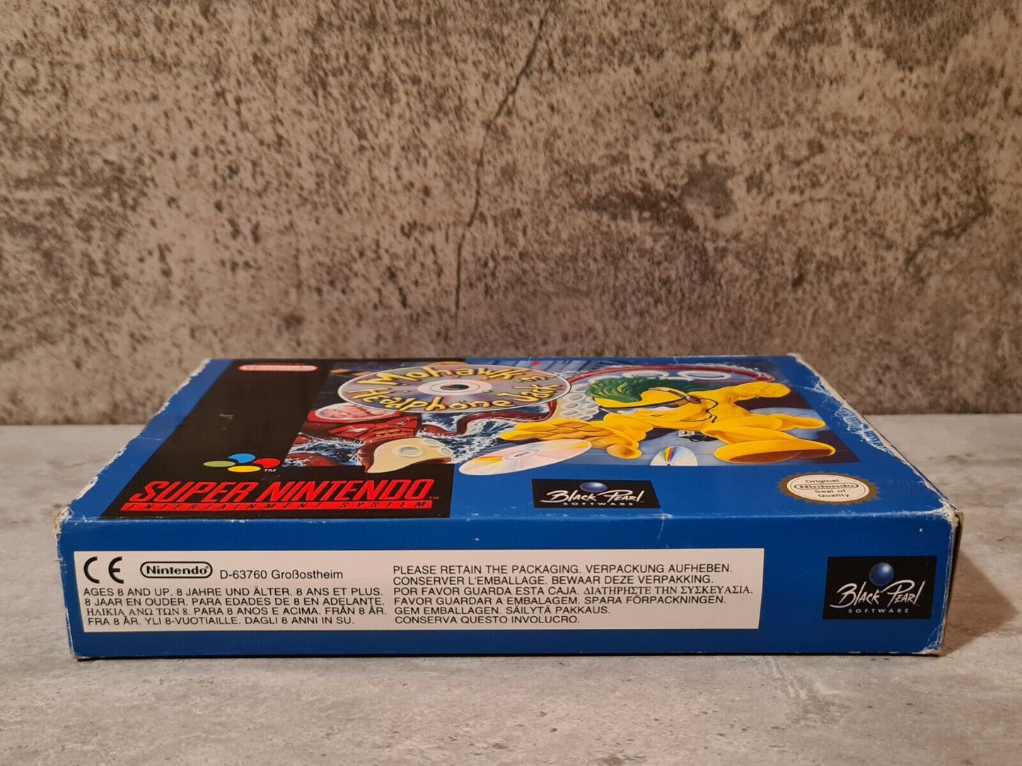 SNES Super Nintendo Mohawk & Headphone Jack mit OVP und Anleitung EUR - T-Retro-Games