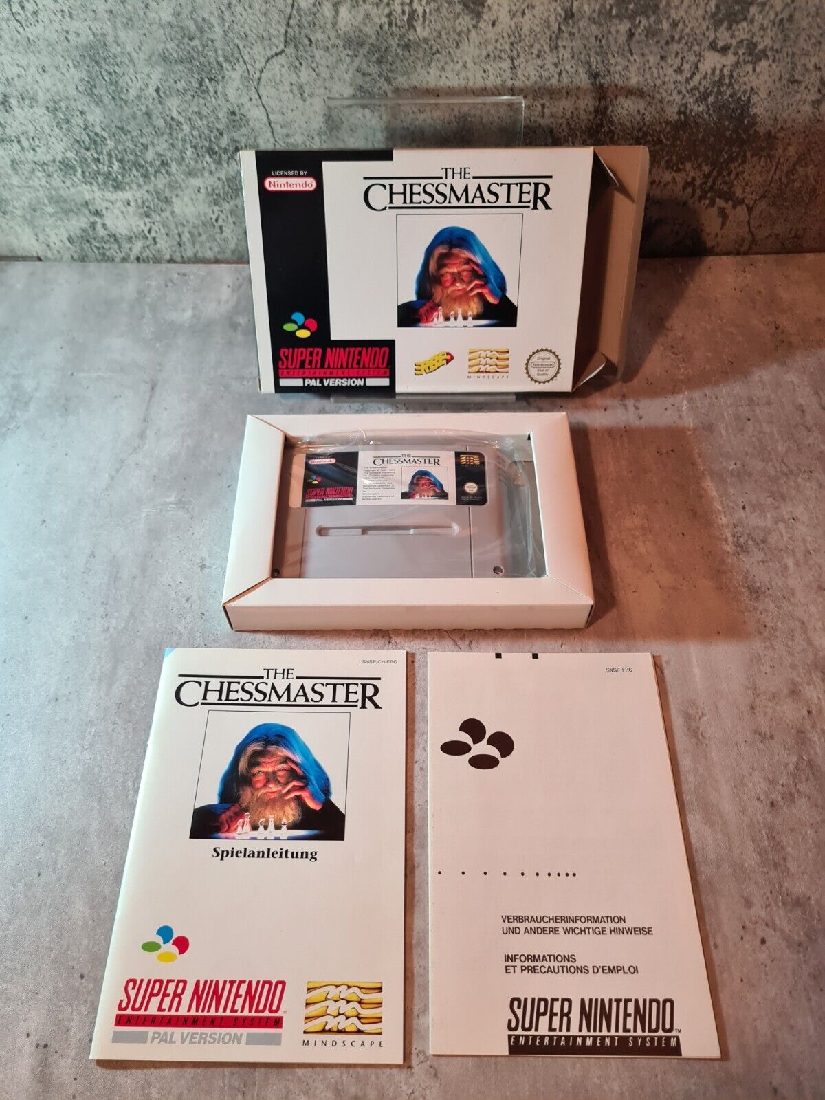 SNES Super Nintendo The Chessmaster mit OVP und Anleitung FRG - T-Retro-Games