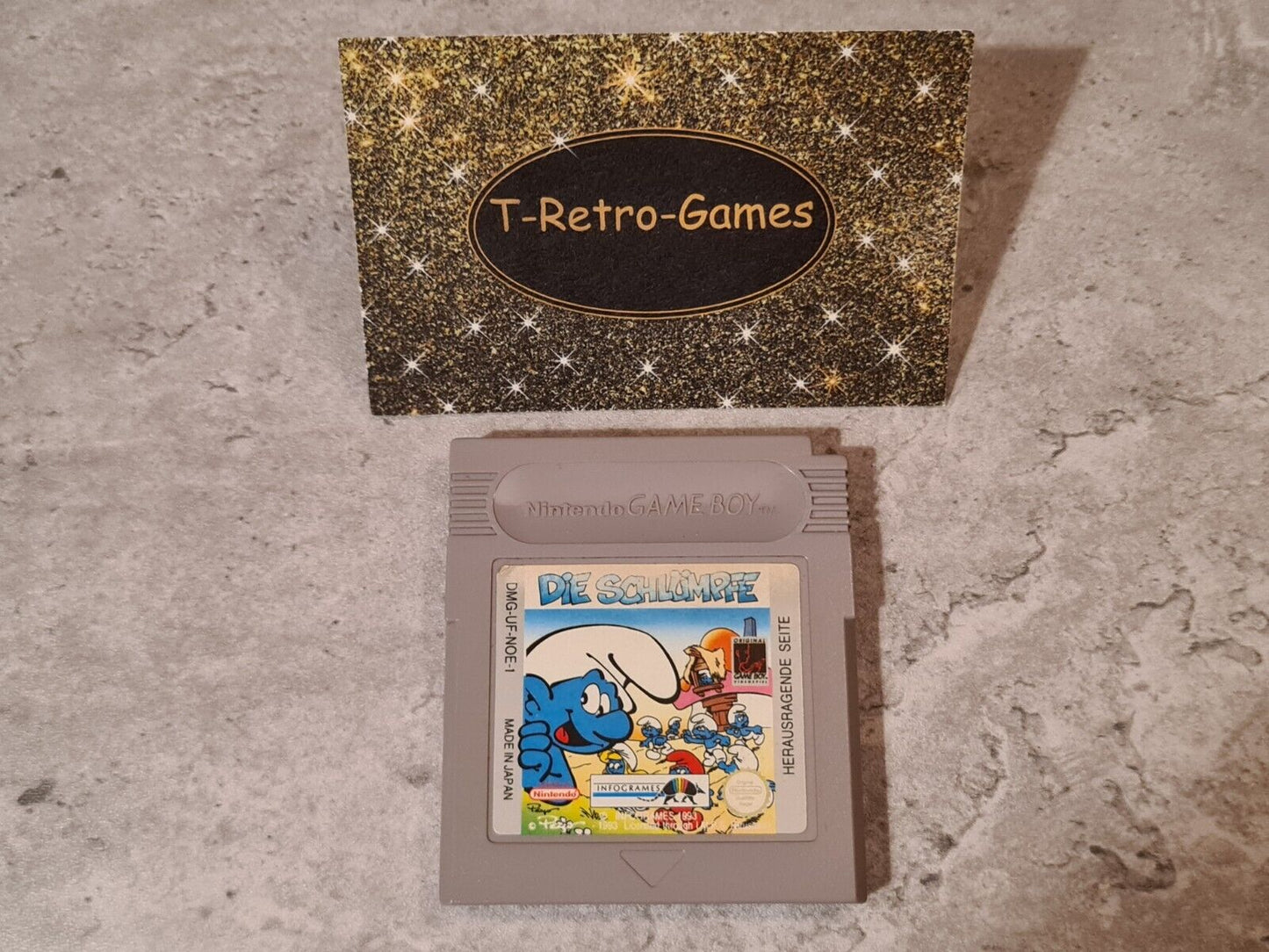 Nintendo Game Boy Classic Spiel Die Schlümpfe Modul NOE - T-Retro-Games