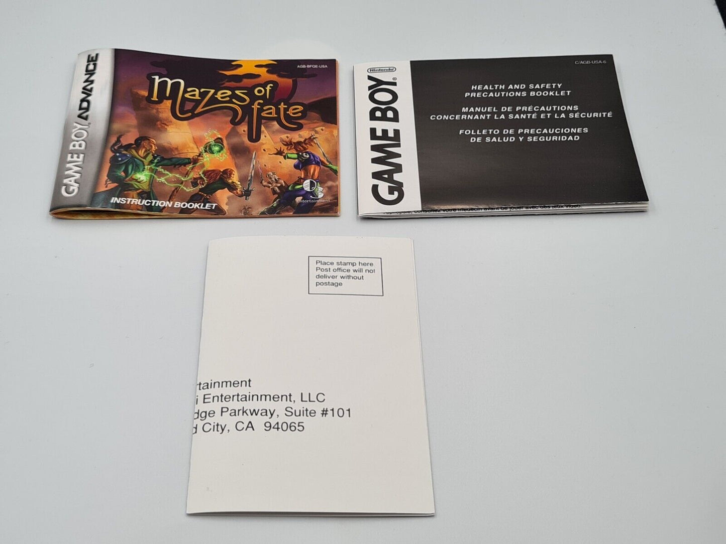 Nintendo Game Boy Advance Mazes of Fate mit OVP und Anleitung USA - T-Retro-Games