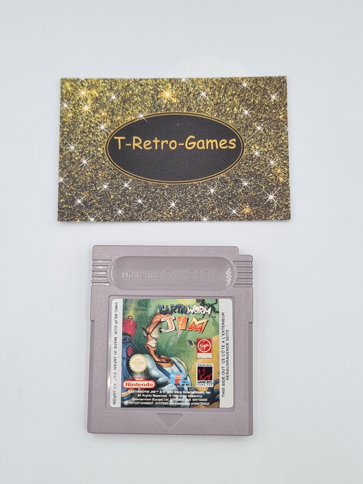 Nintendo Game Boy Classic Spiel Earthworm Jim Modul EUR - T-Retro-Games