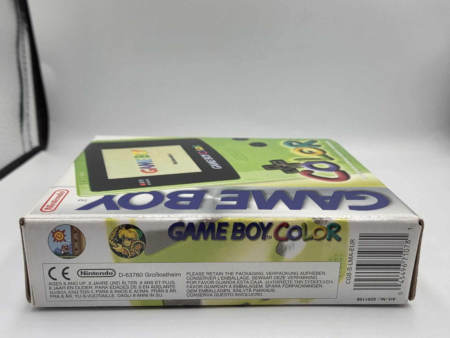 Nintendo Game Boy Color OVP Console Konsole EUR Neon Grün Lime Green
