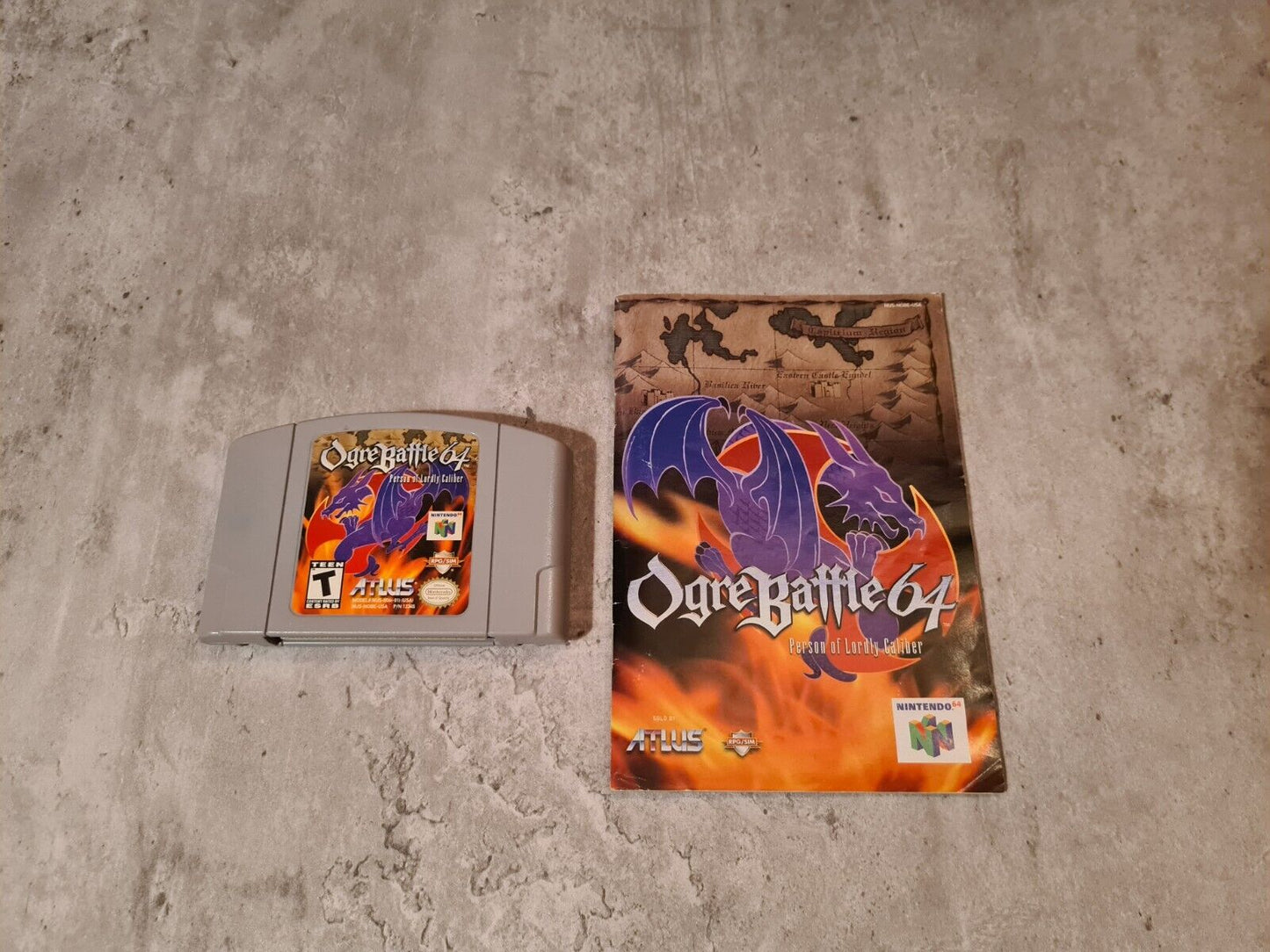 N64 Nintendo 64 Ogre Battle 64 mit OVP und Anleitung USA NTSC - T-Retro-Games