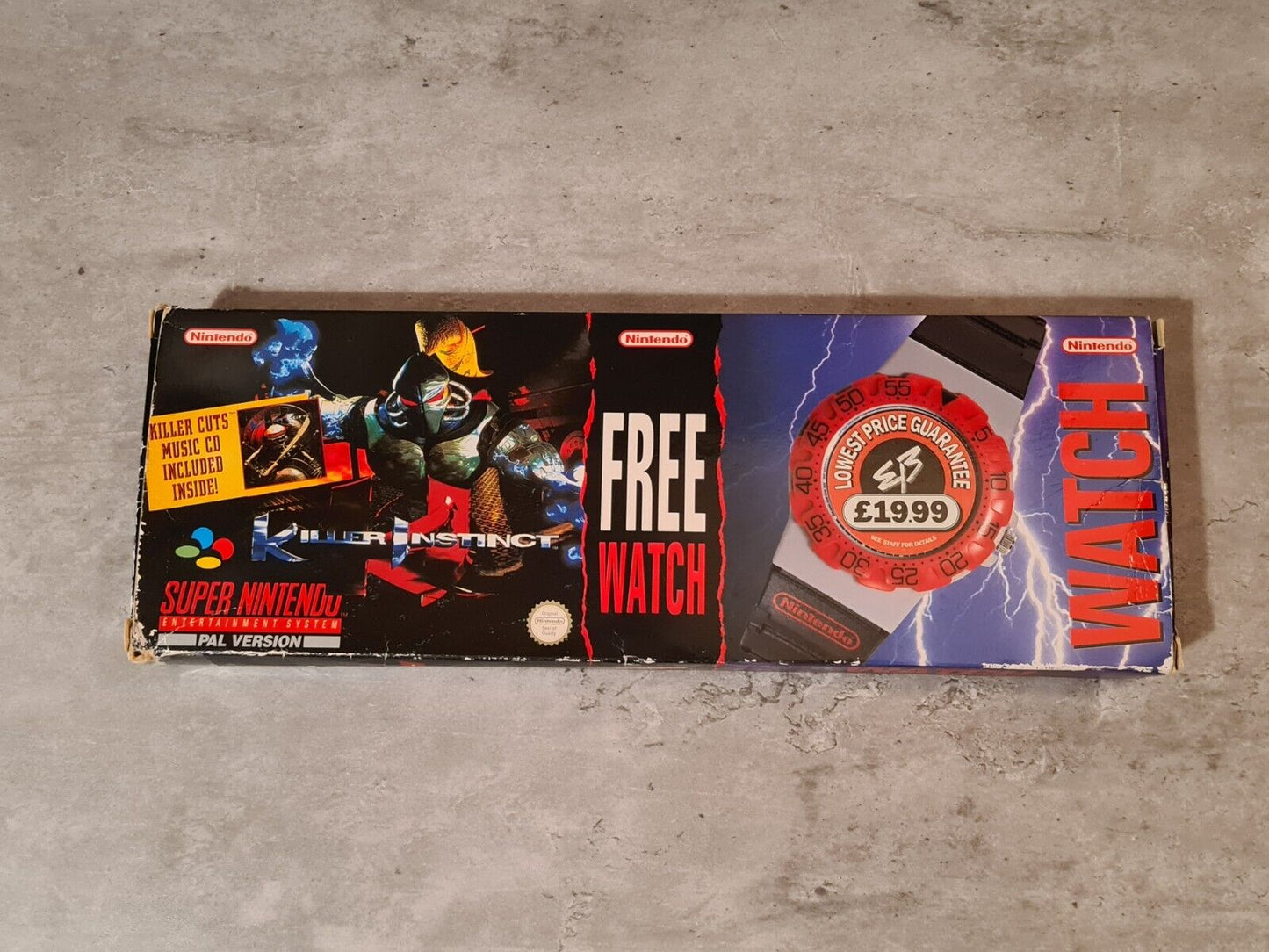 SNES Super Nintendo Killer Instinct Free Watch Big Box OVP mit Anleitung UKV - T-Retro-Games