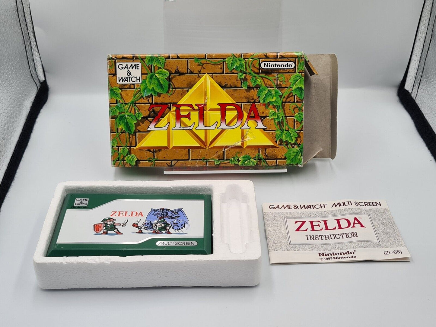 Nintendo Game & Watch Zelda OVP Pocket Size ZL-65 1989 - T-Retro-Games