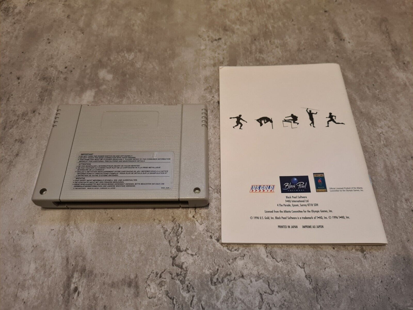 SNES Super Nintendo Olympic Summer Games mit OVP und Anleitung EUR - T-Retro-Games