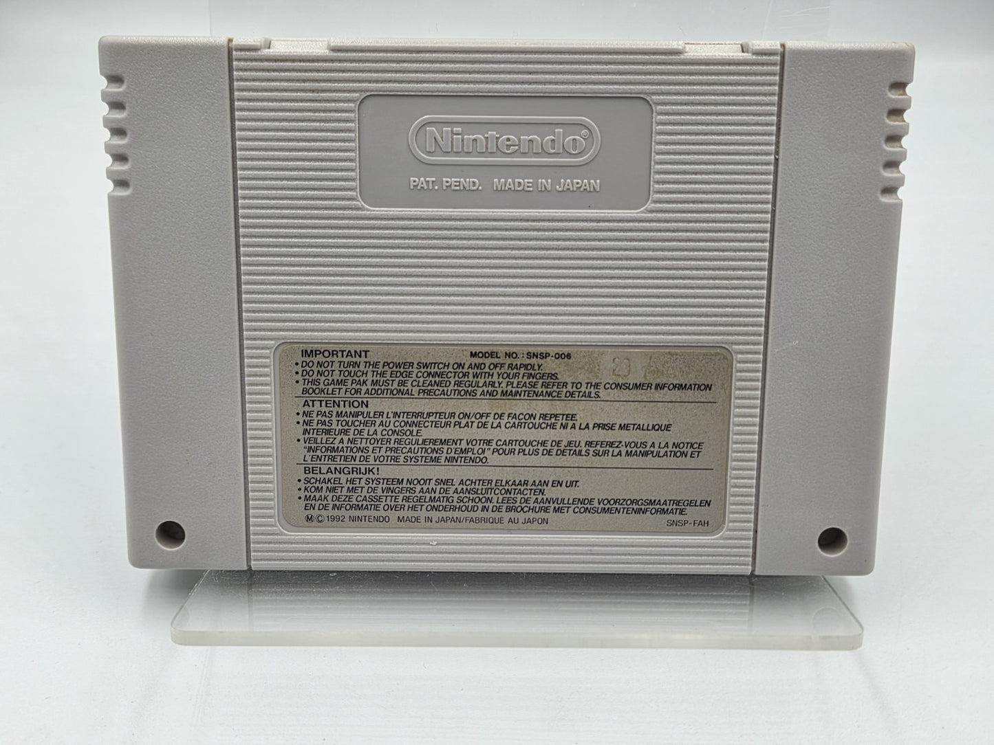 SNES Super Nintendo Wario's Woods Modul FAH