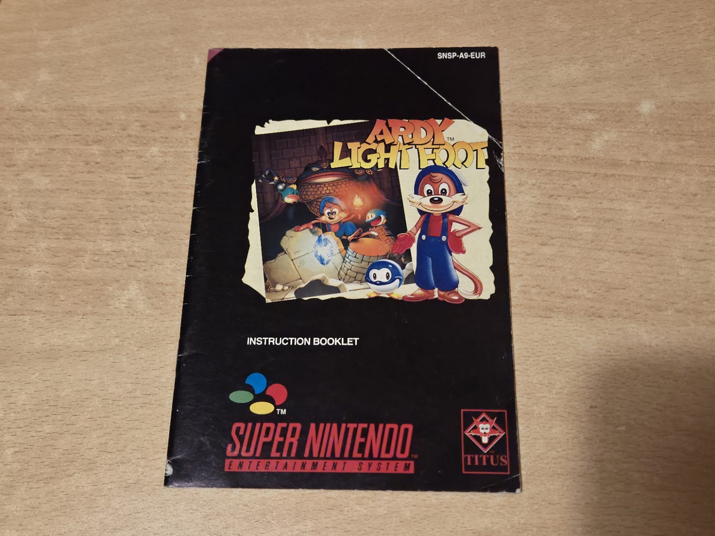 SNES Super Nintendo Ardy Lightfoot Spielanleitung Instruction Booklet EUR