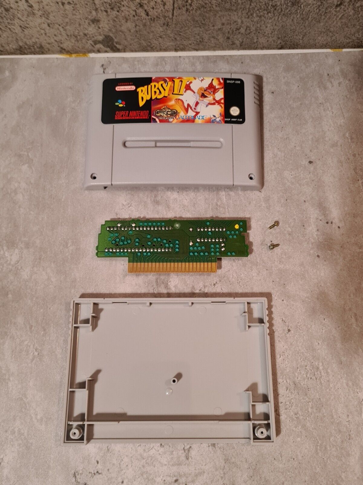 SNES Super Nintendo Bubsy II mit OVP und Anleitung EUR - T-Retro-Games