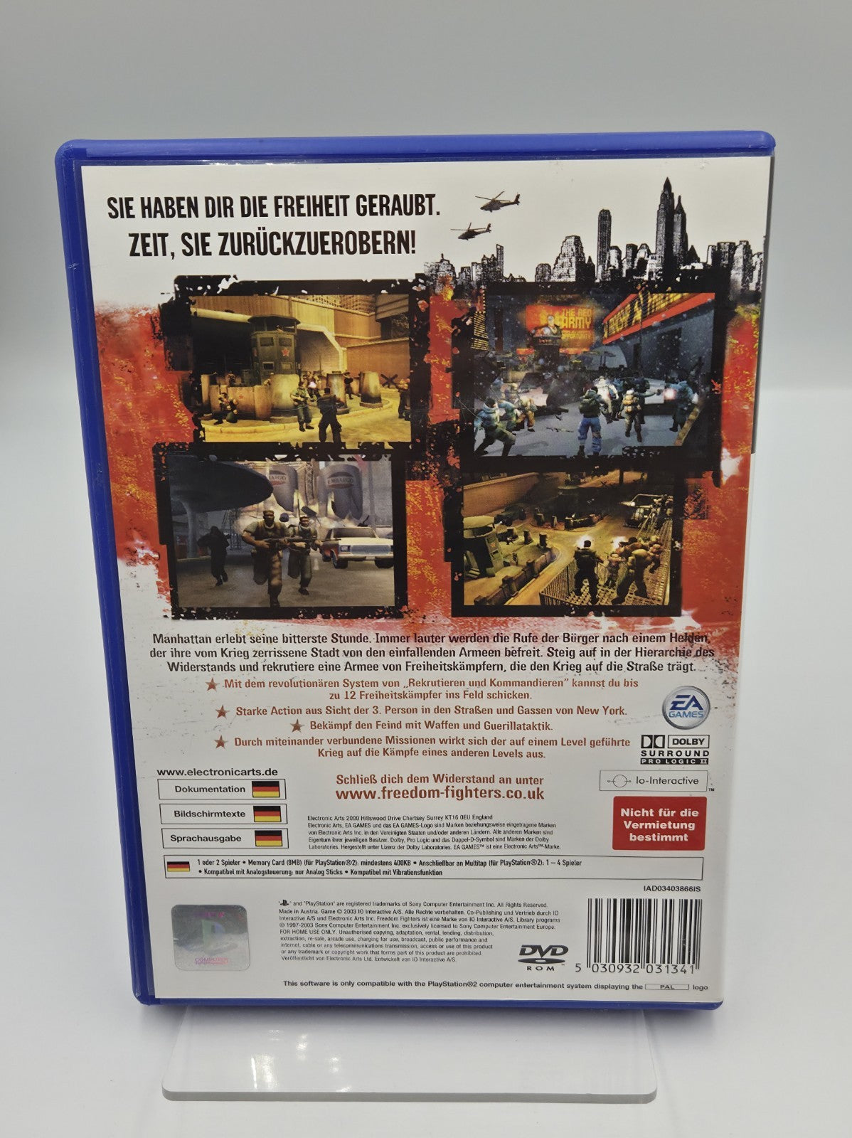 PS2 Playstation 2 Freedom Fighters mit OVP und Anleitung Deutsch