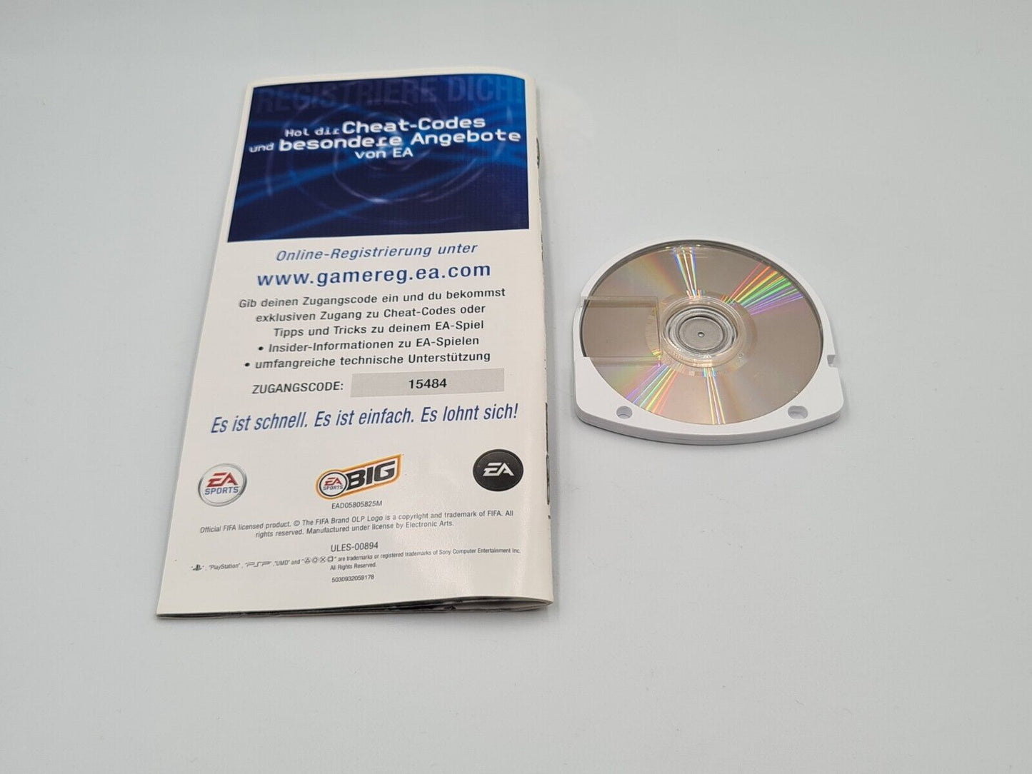 Sony PSP Spiel Fifa 08 mit OVP und Anleitung Deutsch - T-Retro-Games