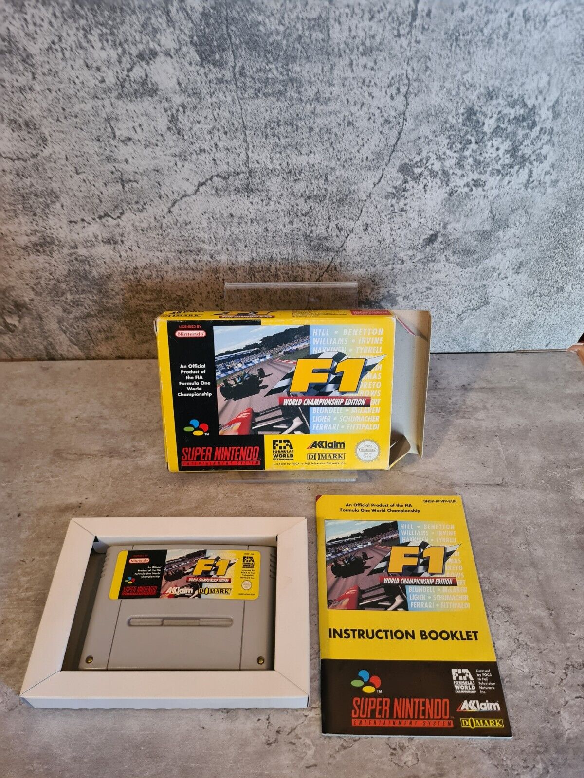 SNES Super Nintendo F1 World Championship Edition mit OVP und Anleitung EUR - T-Retro-Games