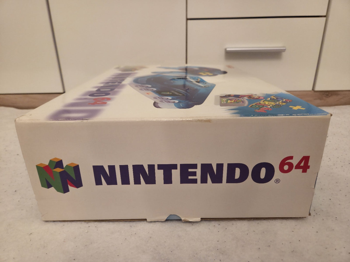 N64 Nintendo 64 Clear Blue Konsole Console OVP