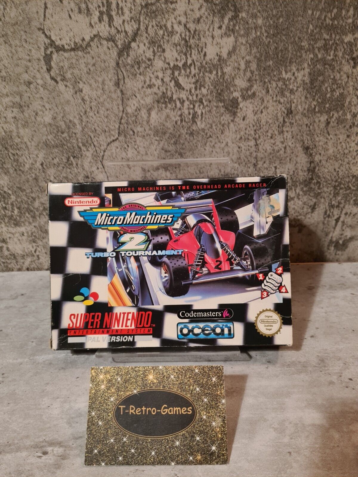 SNES Super Nintendo Micro Machines 2 Turbo Tournament mit OVP und Anleitung NOE - T-Retro-Games