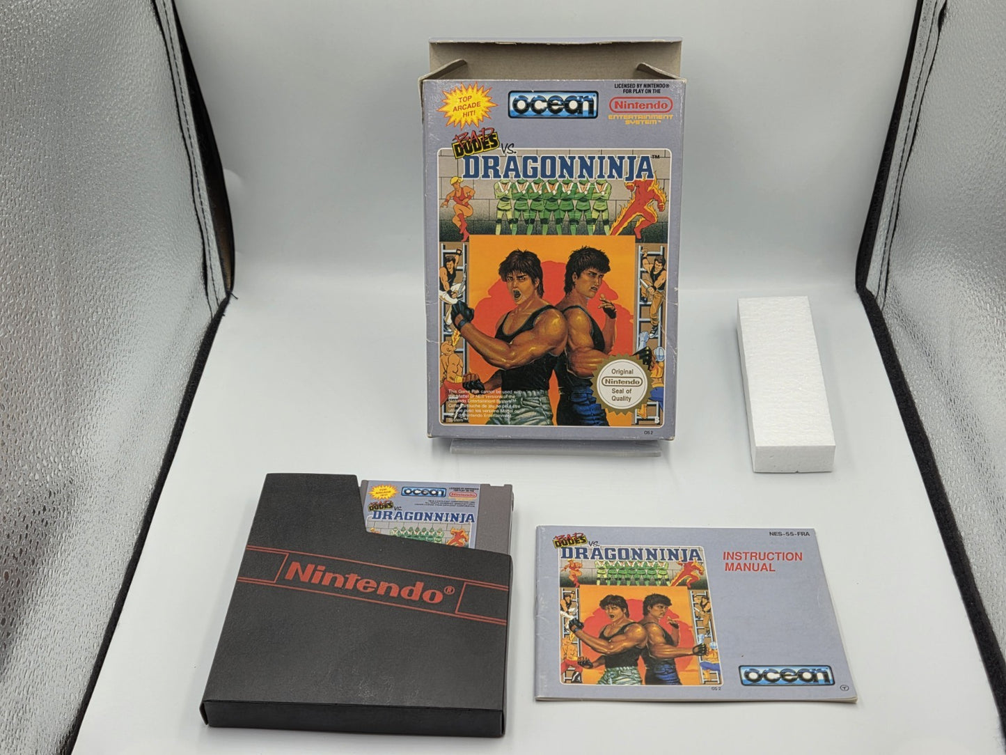 NES Bad Dudes VS. Dragonninja mit OVP und Anleitung FRA