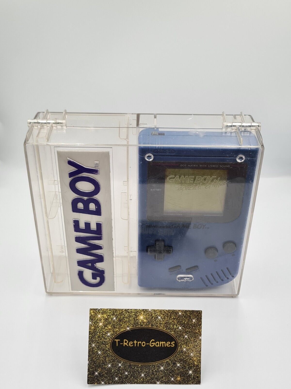 Nintendo Game Boy Classic Blau Blue Konsole Console mit Case Play it Loud - T-Retro-Games
