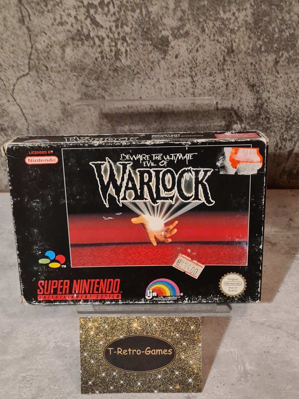 SNES Super Nintendo Beware The Ultimate Evil of Warlock + OVP und Anleitung EUR - T-Retro-Games