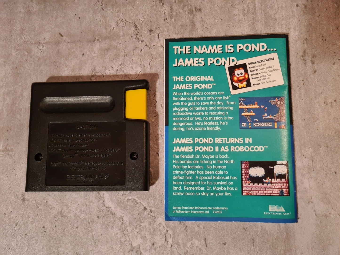 Sega Genesis The Aquatic Games mit OVP und Anleitung USA - T-Retro-Games