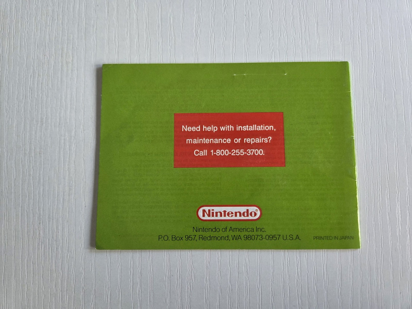Game Boy Classic Nintendo World Cup Spielanleitung Instruction Booklet USA