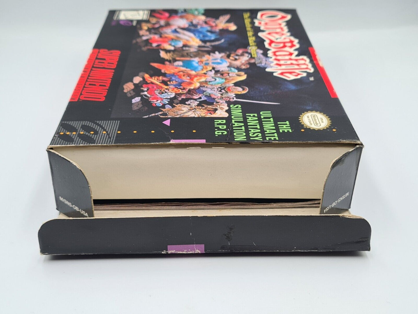 SNES Super Nintendo Ogre Battle mit OVP und Anleitung + Karten NTSC-USA - T-Retro-Games
