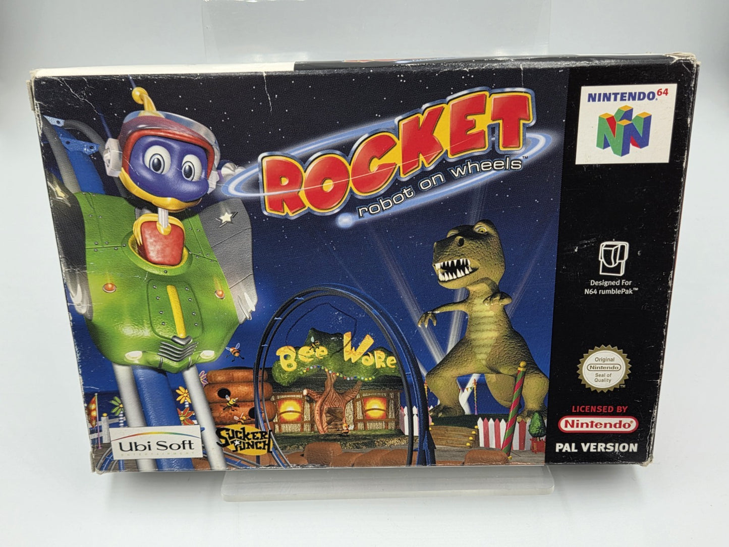 N64 Nintendo 64 Rocket Robot On Wheels mit OVP und Anleitung EUR
