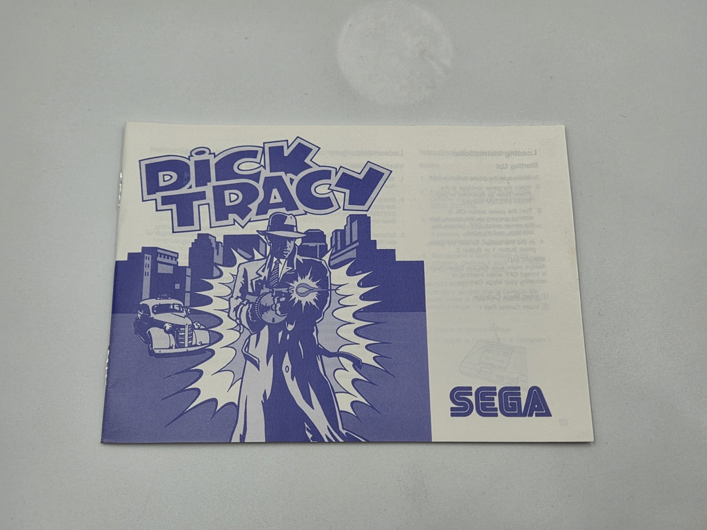 Sega Master System Dick Tracy mit OVP und Anleitung Multilingual