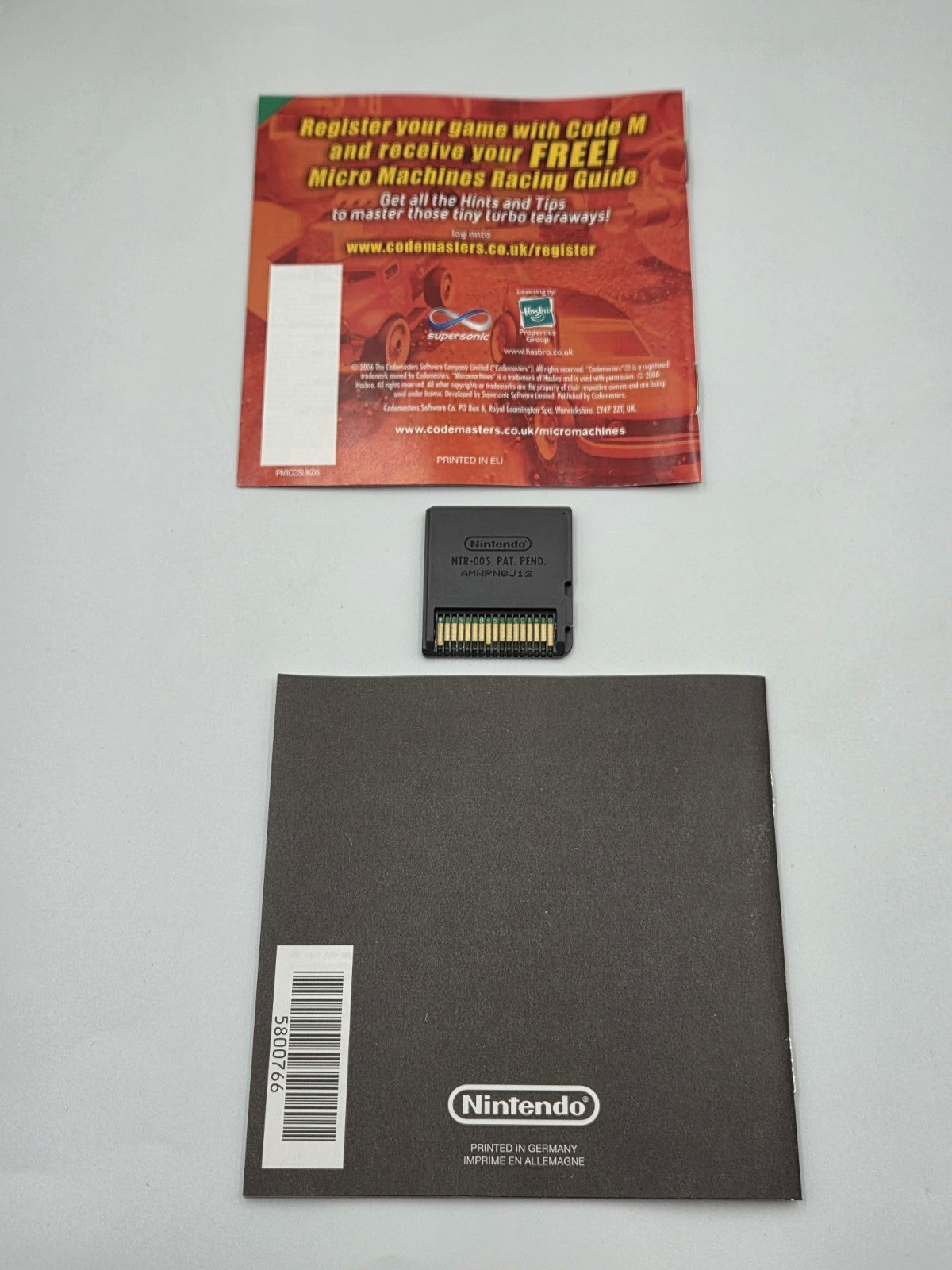 Nintendo DS Micro Machines V4 mit OVP und Anleitung UKV