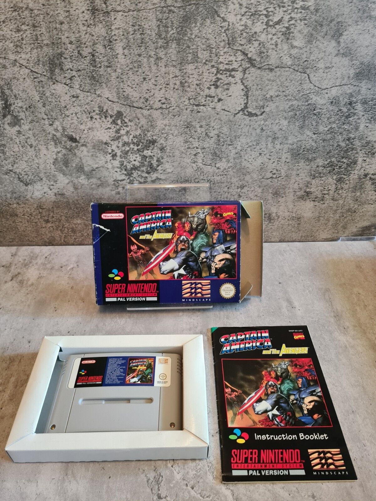 SNES Super Nintendo Captain America and The Avengers mit OVP und Anleitung EUR - T-Retro-Games