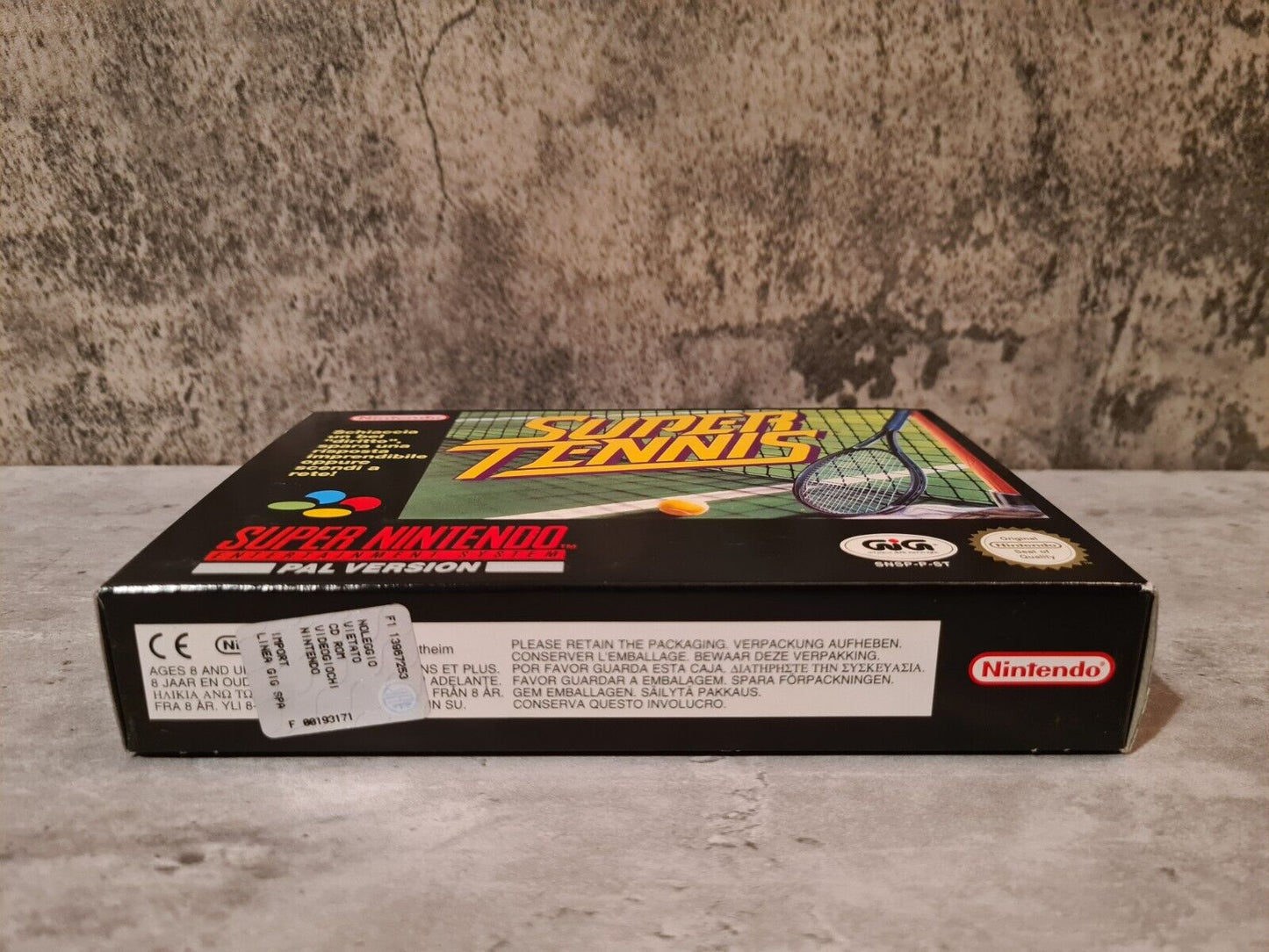 SNES Super Nintendo Super Tennis New Old Stock Neu unbenutzt ITA - T-Retro-Games