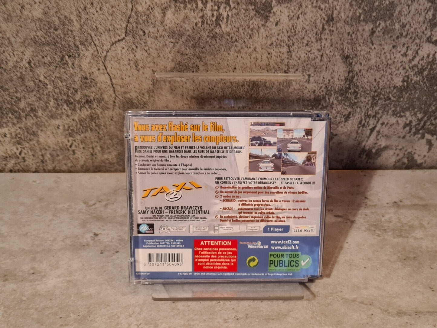 Sega Dreamcast Taxi 2 Le Jeu mit OVP und Anleitung French Language