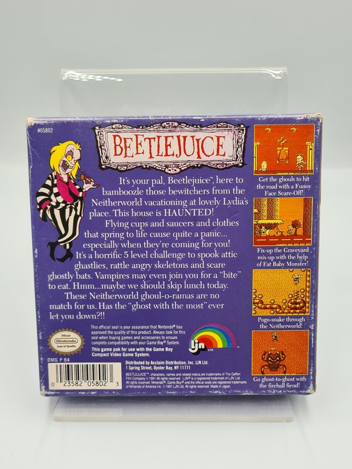 Nintendo Game Boy Classic Beetlejuice mit OVP und Anleitung USA - T-Retro-Games