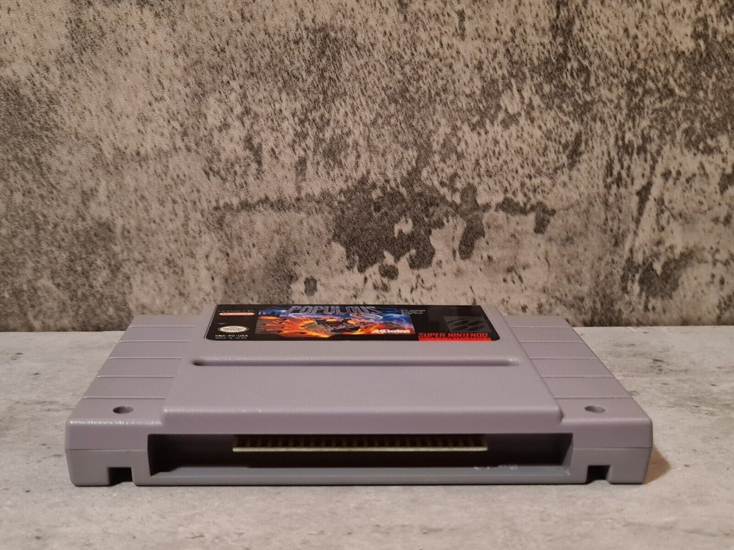 SNES Super Nintendo Populous NTSC USA Modul - T-Retro-Games