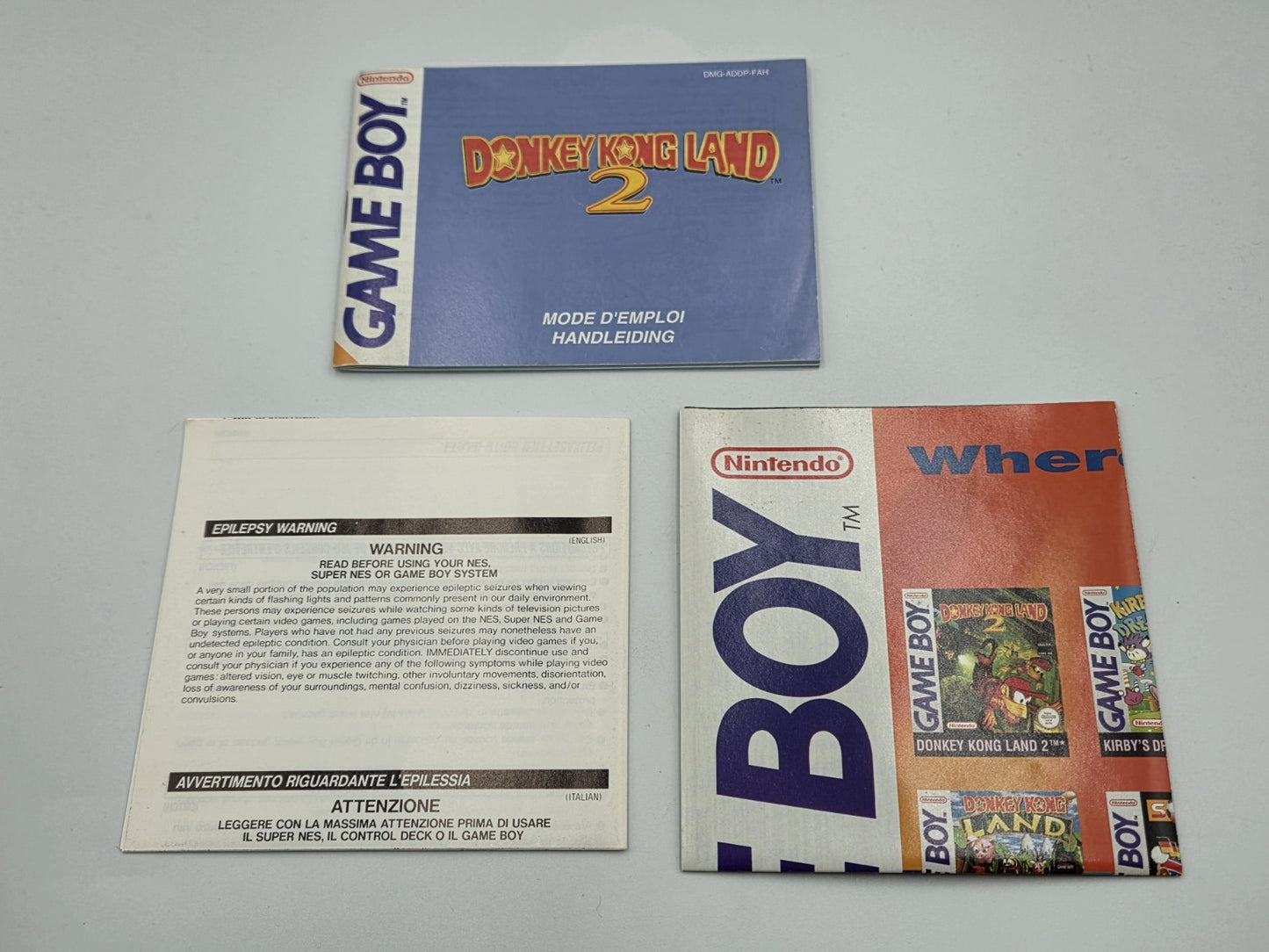 Nintendo Game Boy Classic Spiel Donkey Kong Land 2 mit OVP und Anleitung FAH