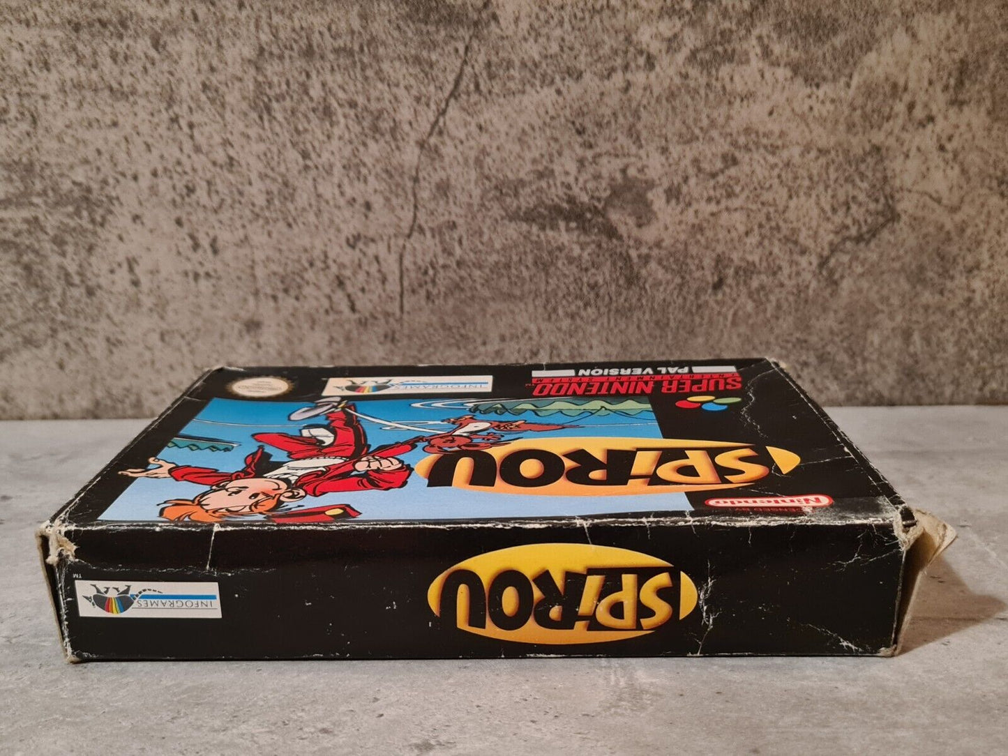 SNES Super Nintendo Spirou / Robbedoes mit OVP und Anleitung NOE - T-Retro-Games