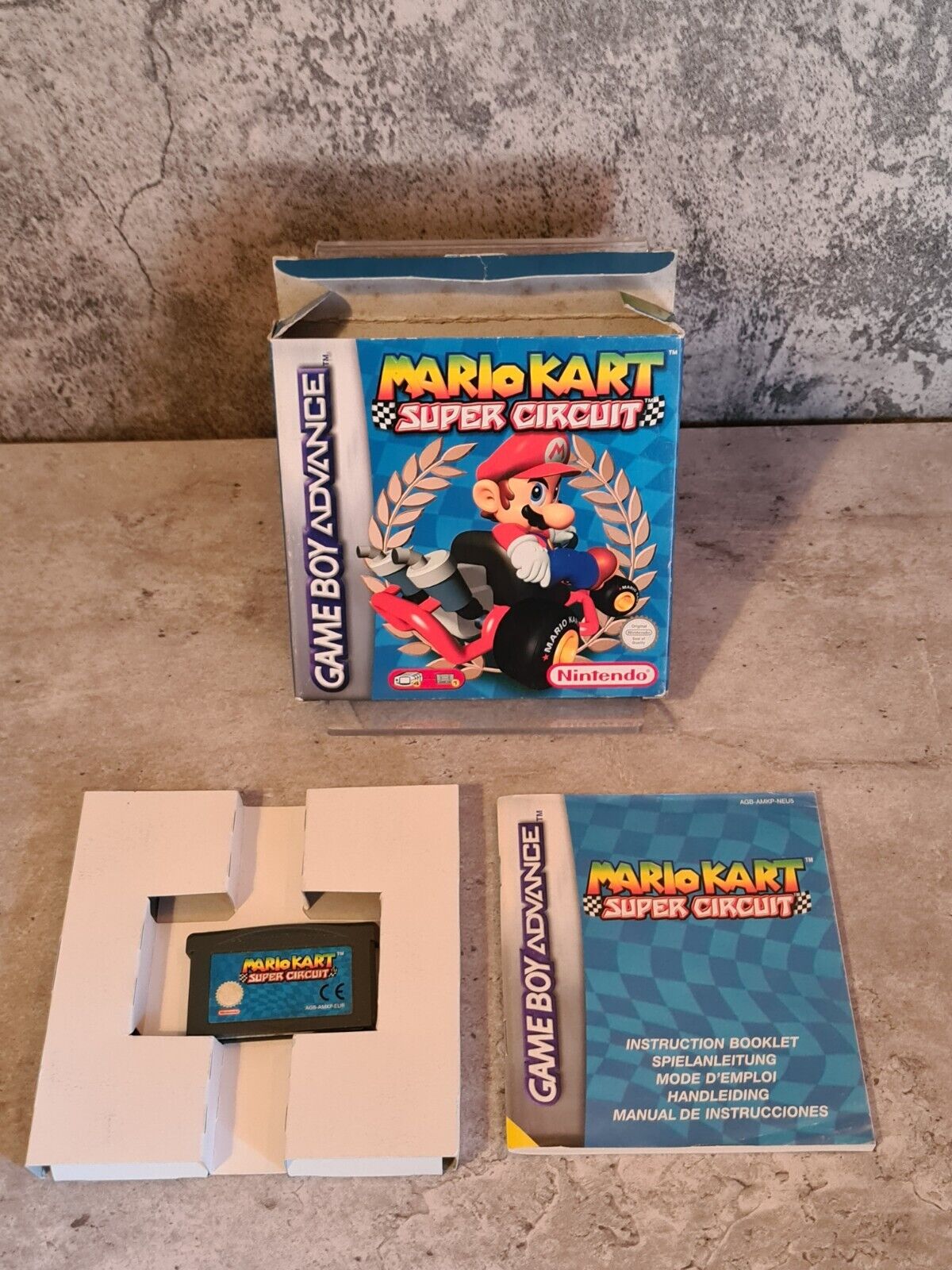 Nintendo Game Boy Advance Mario Kart Super Circuit mit OVP und Anleitung EUR - T-Retro-Games