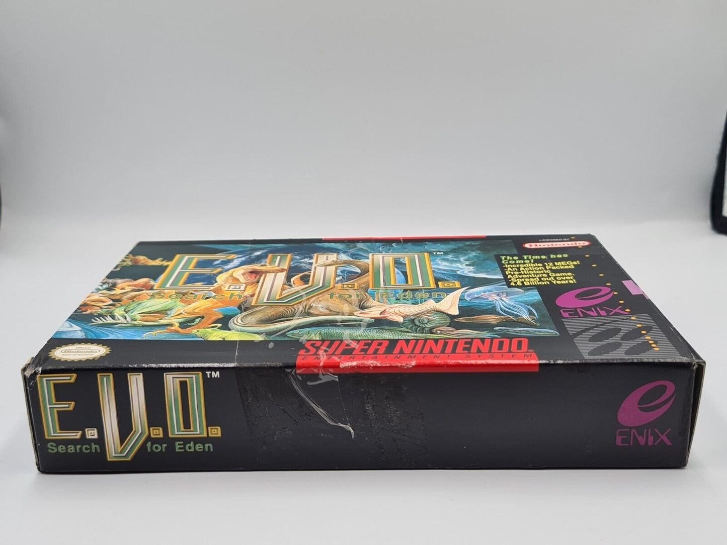 SNES Super Nintendo E.V.O. Search for Eden mit OVP und Anleitung NTSC-USA - T-Retro-Games
