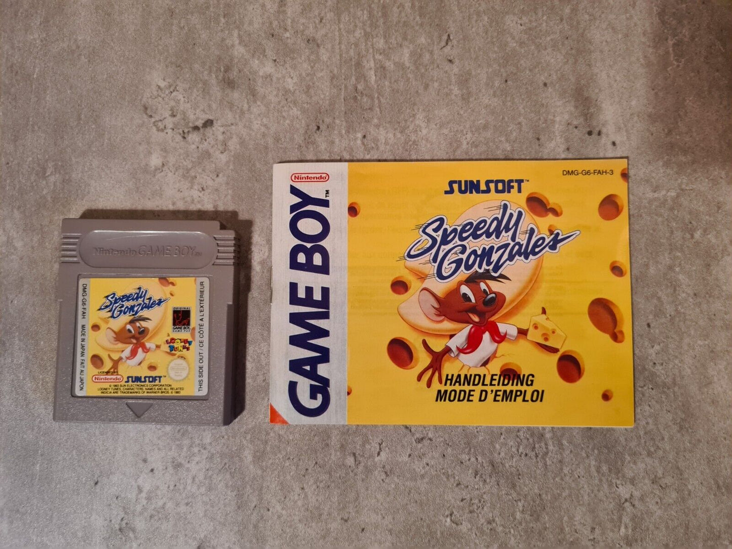 Nintendo Game Boy Classic Speedy Gonzales mit OVP und Anleitung FAH - T-Retro-Games