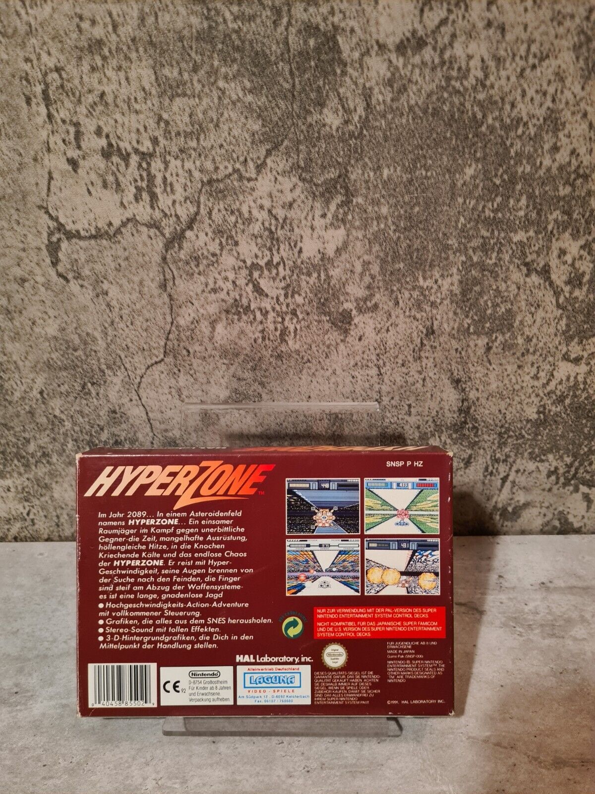 SNES Super Nintendo HyperZone mit OVP und Anleitung NOE - T-Retro-Games