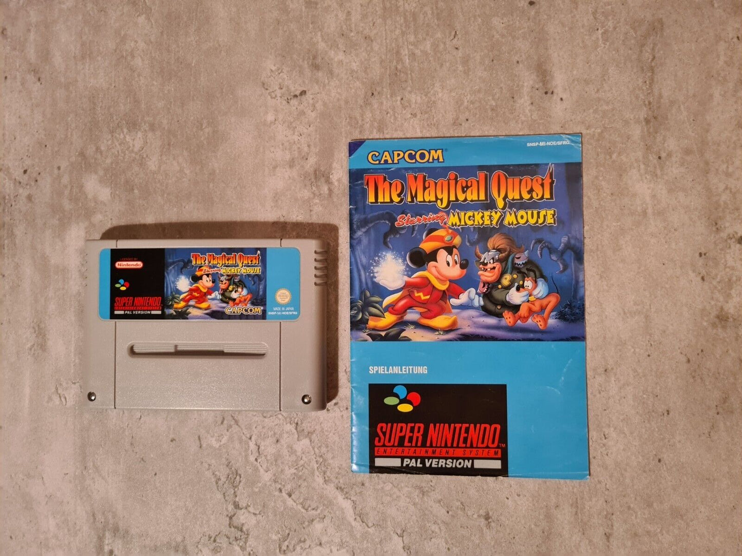 Super Nintendo The Magical Quest Starring Mickey Mouse mit OVP + Anleitung NOE