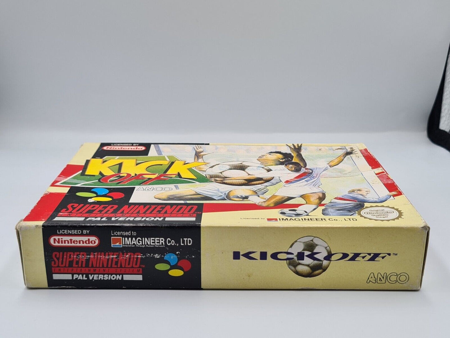 SNES Super Nintendo Kick Off mit OVP und Anleitung NOE - T-Retro-Games