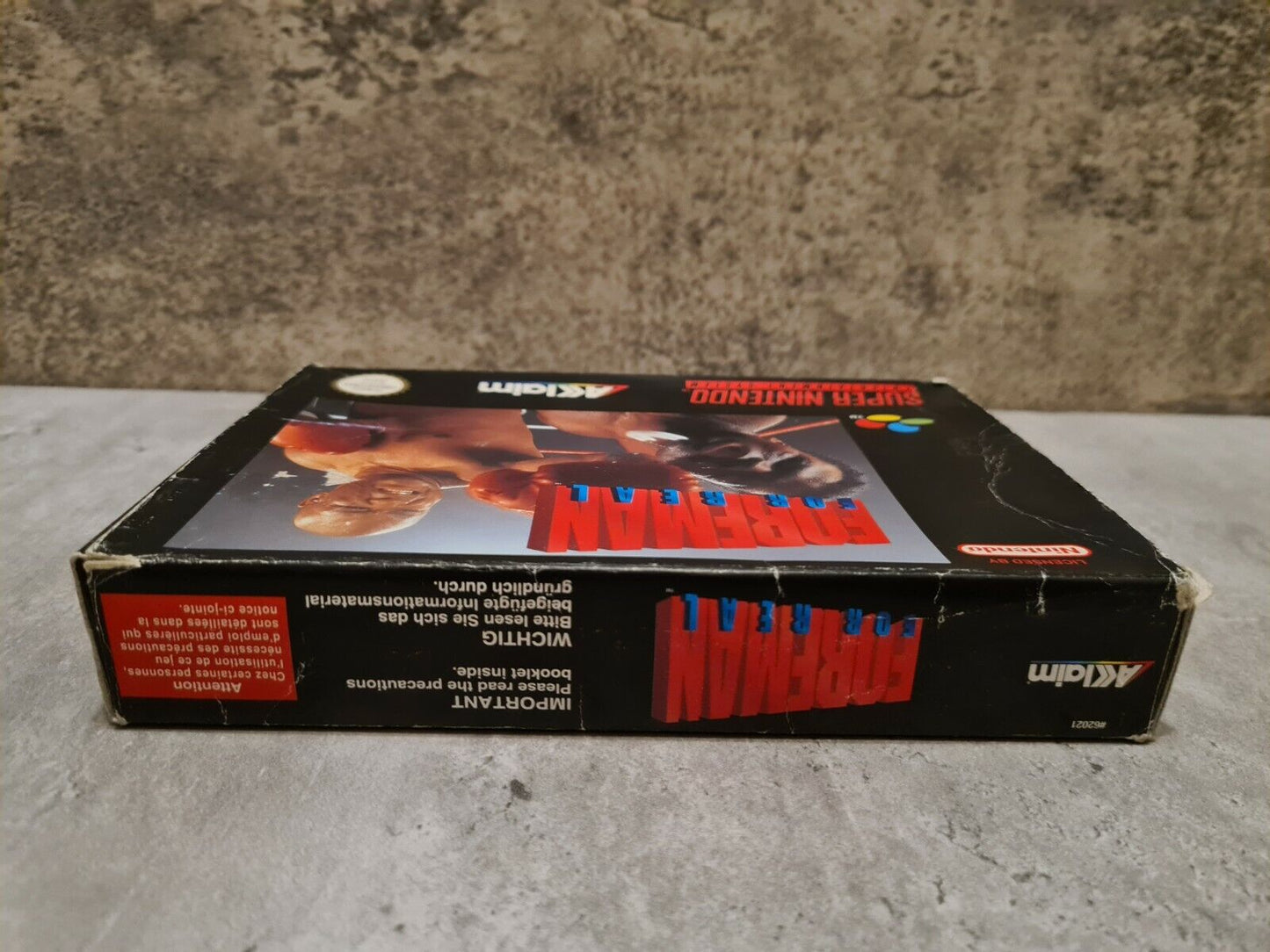 SNES Super Nintendo Foreman For Real mit OVP und Anleitung EUR - T-Retro-Games