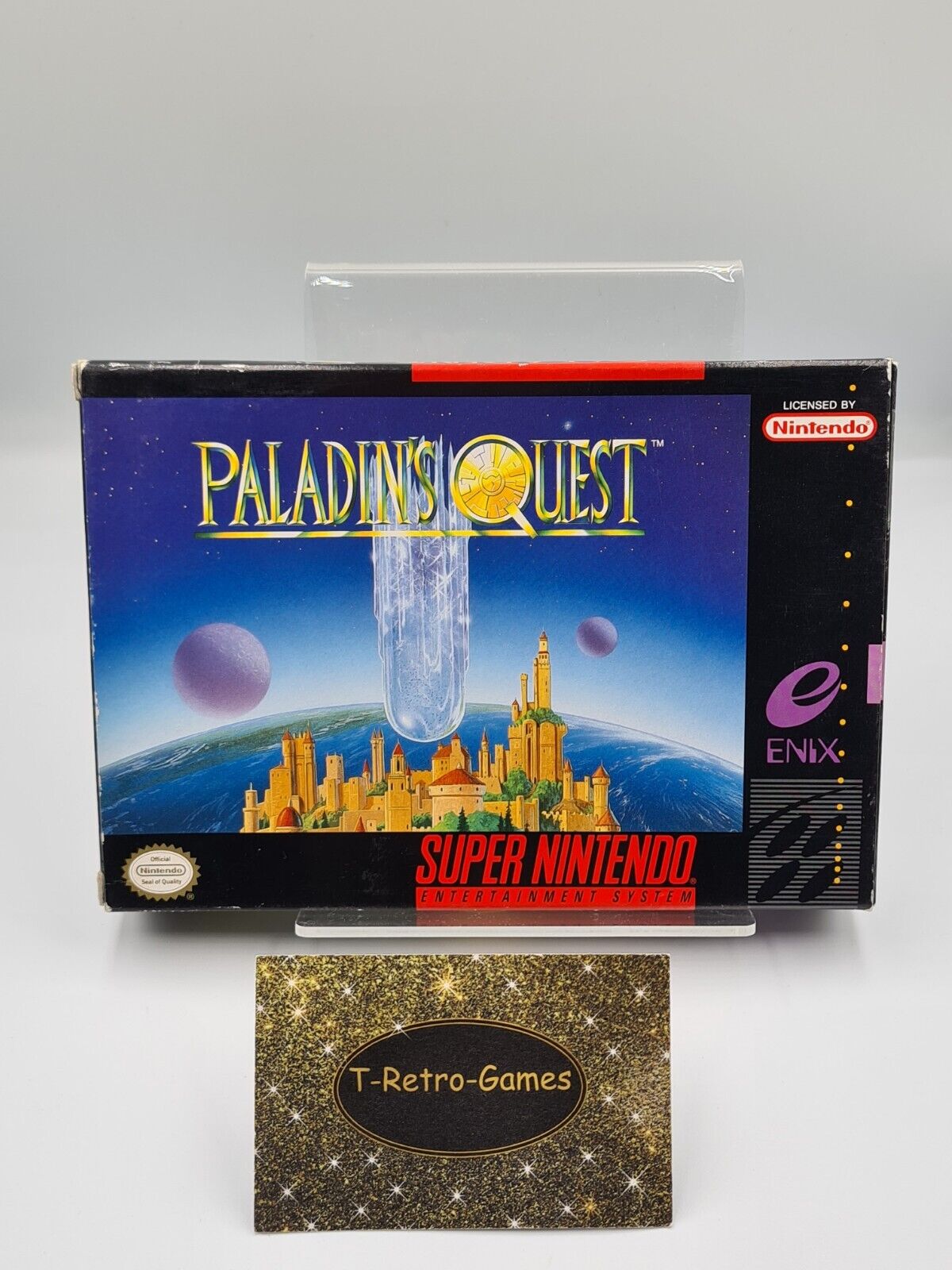 SNES Super Nintendo Paladin's Quest mit OVP und Anleitung + Karte NTSC-USA - T-Retro-Games