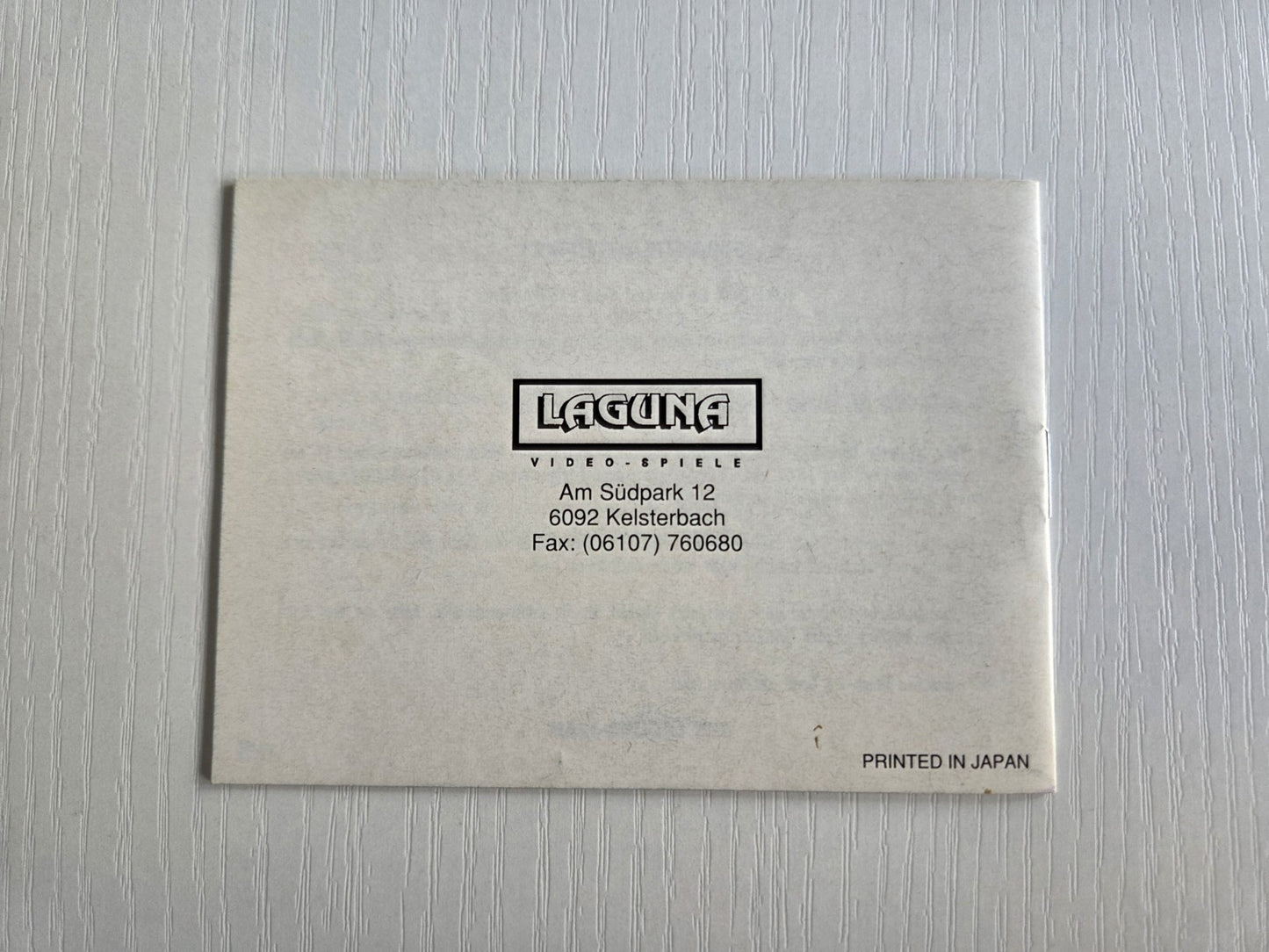 Nintendo Game Boy Classic Castelian Spielanleitung Instruction Booklet NOE