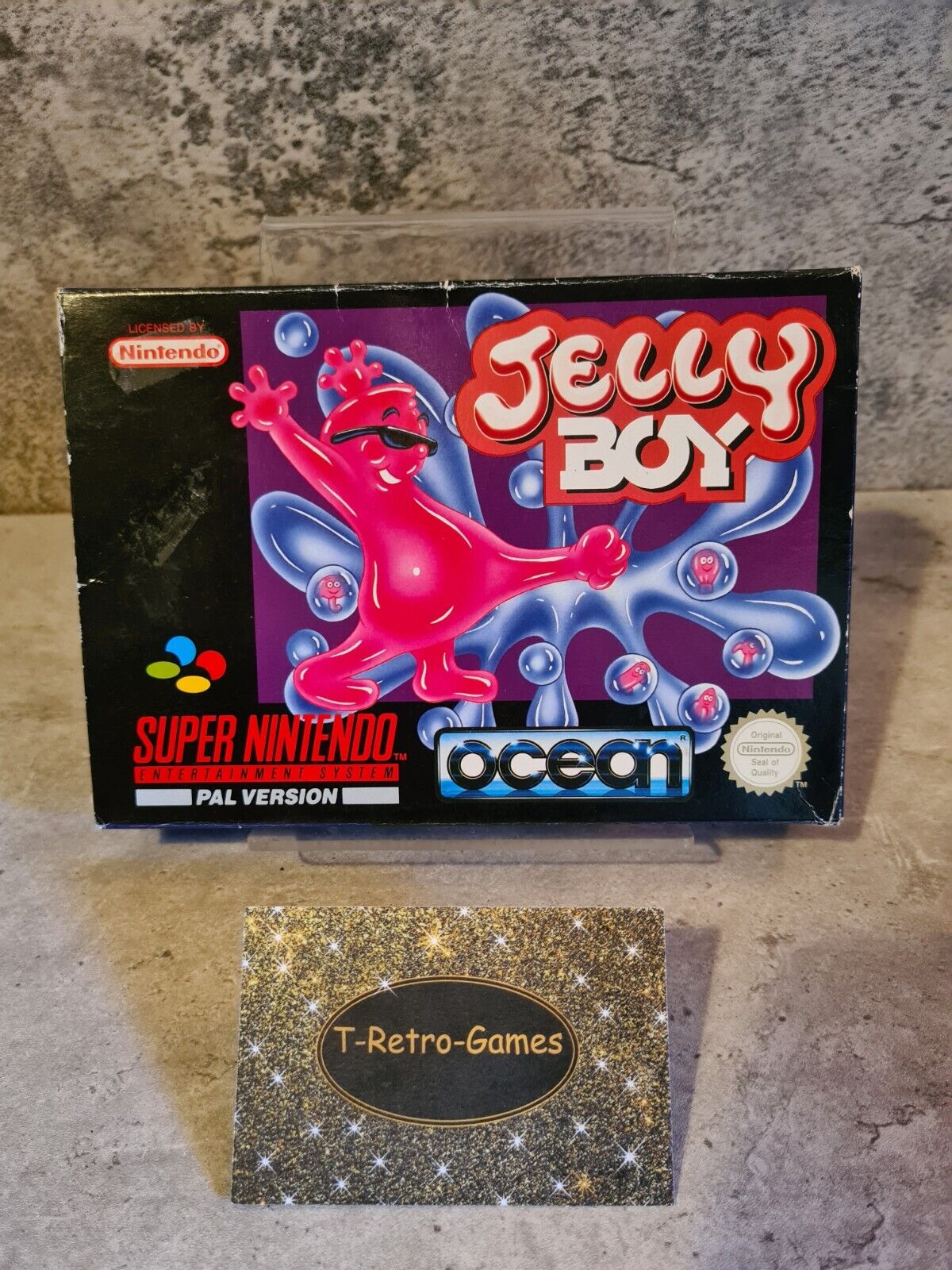 SNES Super Nintendo Jelly Boy mit OVP und Anleitung UKV - T-Retro-Games