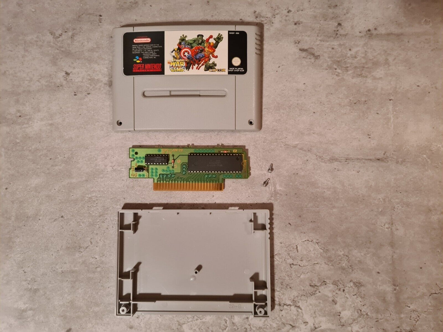 SNES Super Nintendo Marvel Super Heroes in War of The Gems Modul EUR - T-Retro-Games