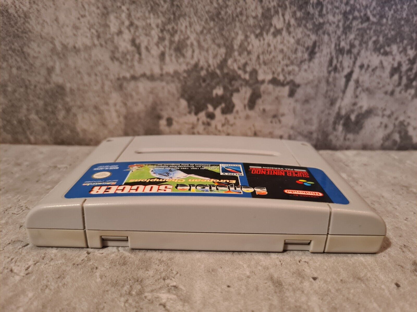 SNES Super Nintendo Sensible Soccer European Champions Modul ESP - T-Retro-Games