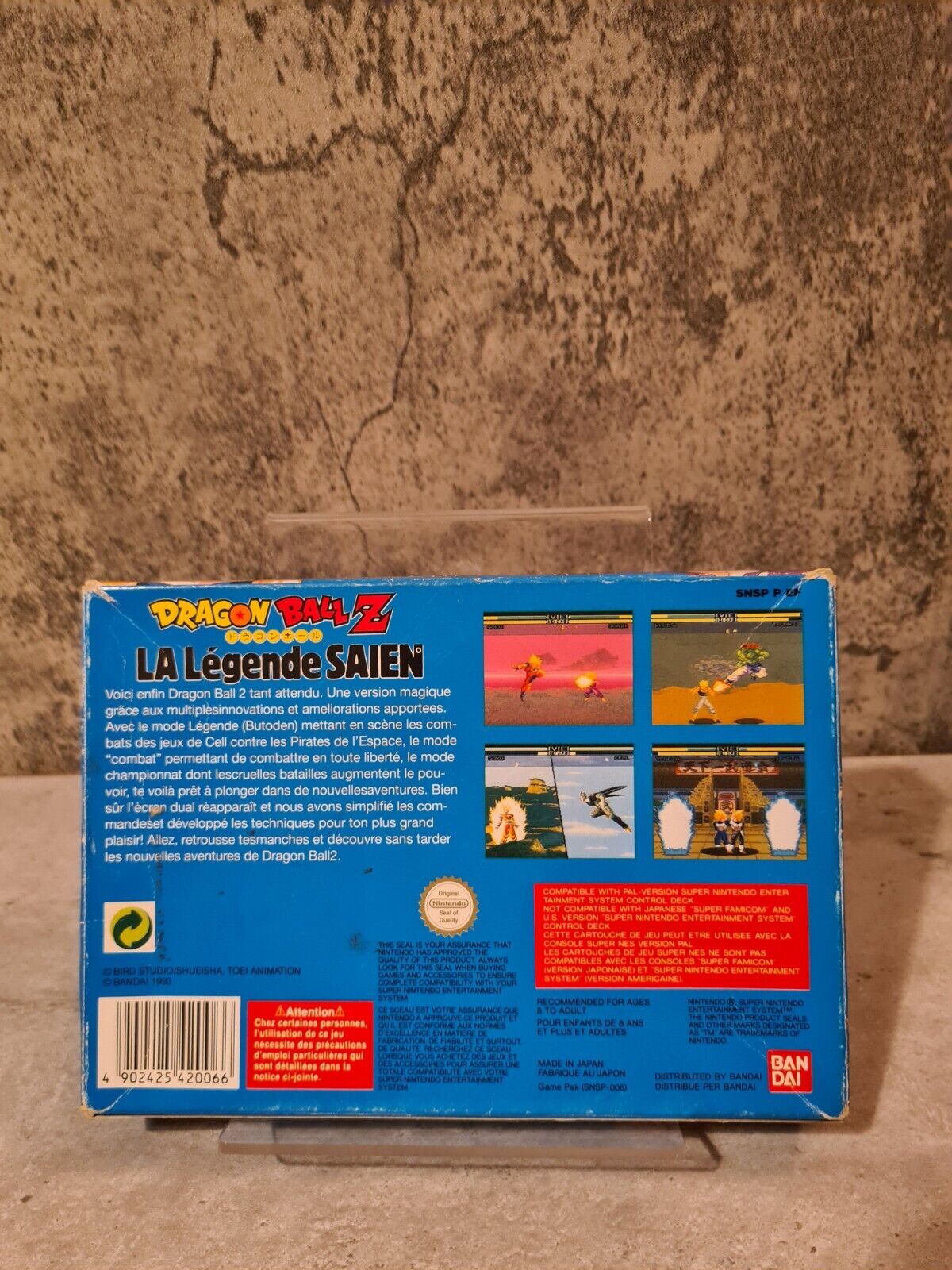 SNES Super Nintendo Dragon Ball Z La Legende Saien mit OVP und Anleitung FRA - T-Retro-Games