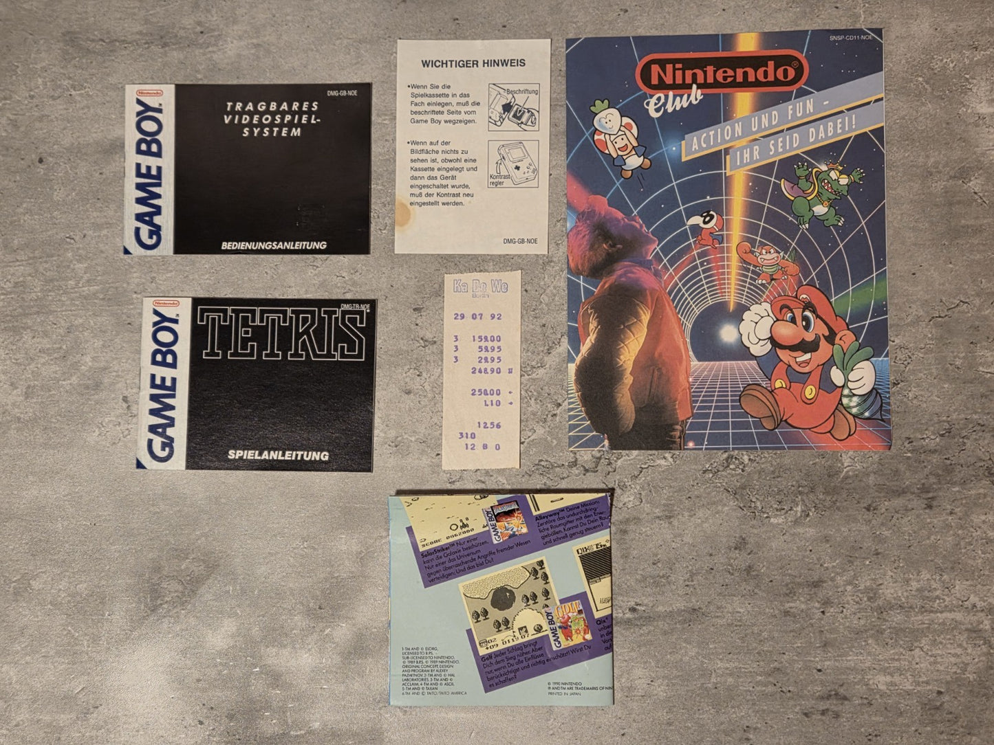 Nintendo Game Boy Classic Konsole Console Tetris OVP NOE Deutsch